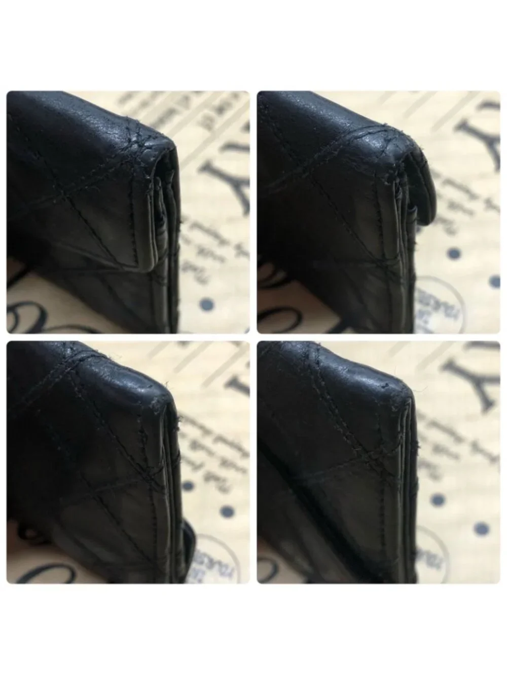 Chanel Coin Purse Wallet Card Caviar Leather Black CC Logo
